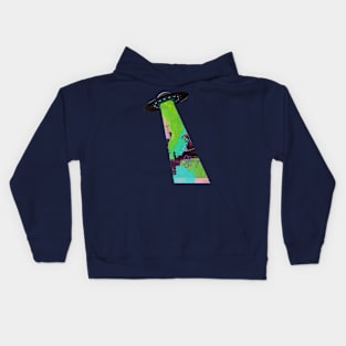 Little Green Visitors Kids Hoodie